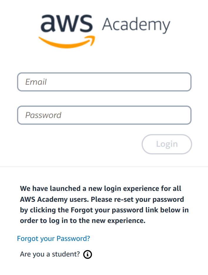 Login AWS Academy