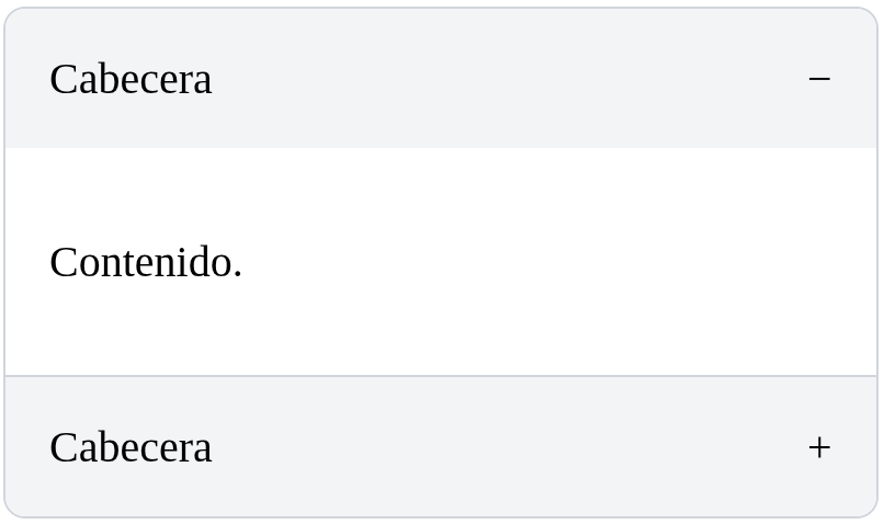 Ejemplo de acordeón