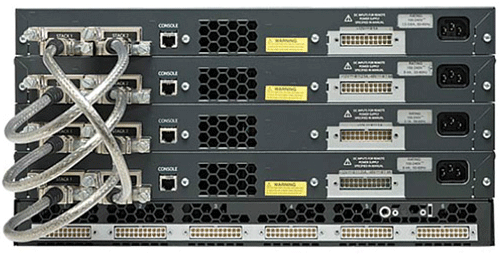Stack mediante cables especiales